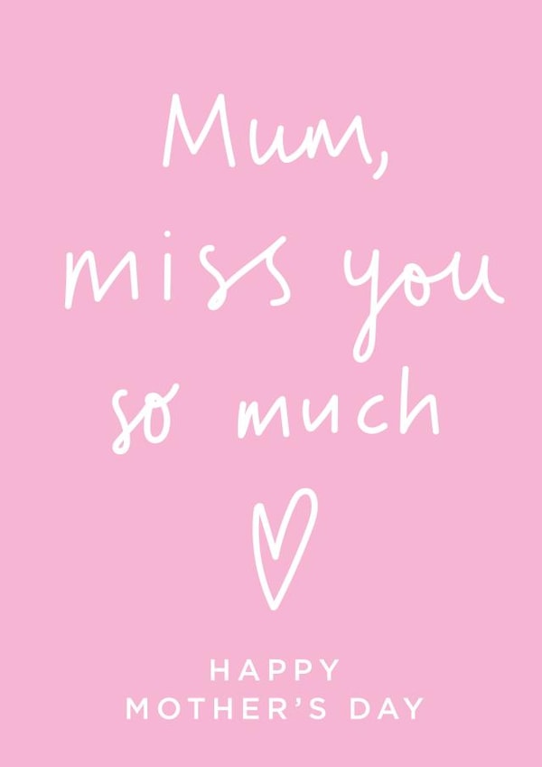 miss you mum Card 1451 created by Megan Claire