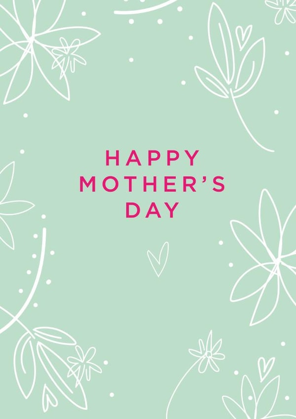 simple modern Mothers Day Card 1452 created by Megan Claire