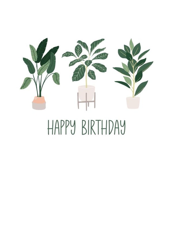 Classic Birthday Card - Plants - Plant Lover created by Rachey Jay Crafts