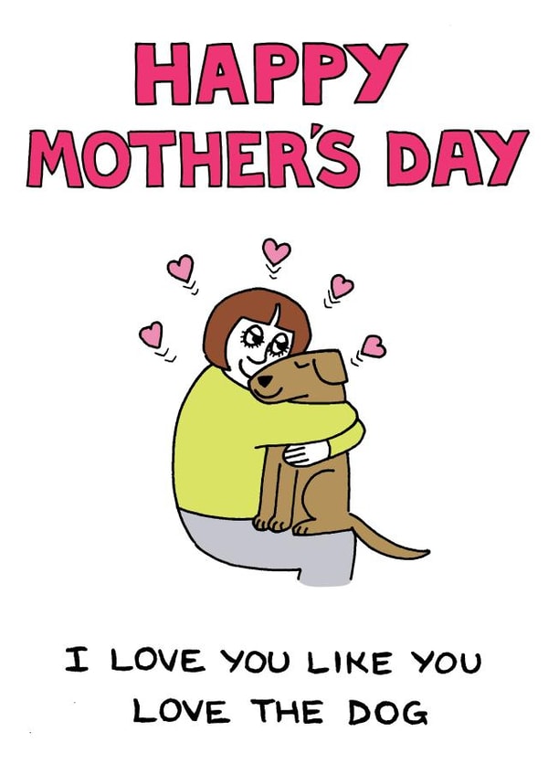 mother mum Mothers Day Card 1983 created by Off The Leash Cartoons by Rupert Fawcett