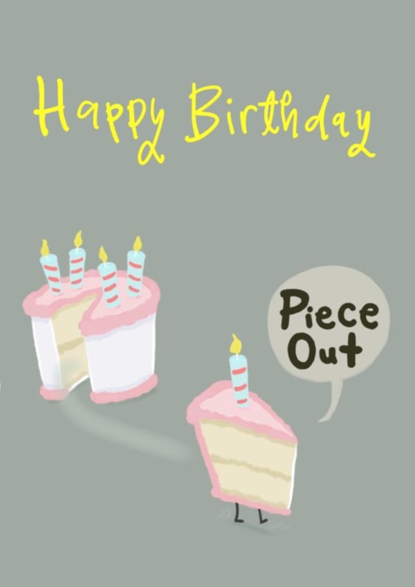 Cake Piece Birthday Card 19607 created by Scott Nelson