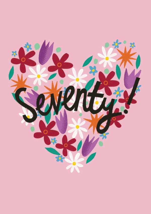 heart flowers Birthday Card 17408 created by @AimeeStevens.Design