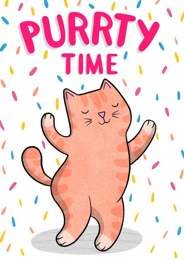 Purrty Time created by Drawn to Cats