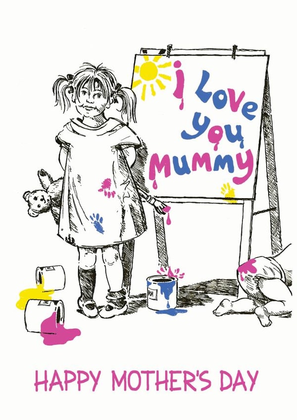 Female Mum Mothers Day Card 35653 created by Richard Marsh Art