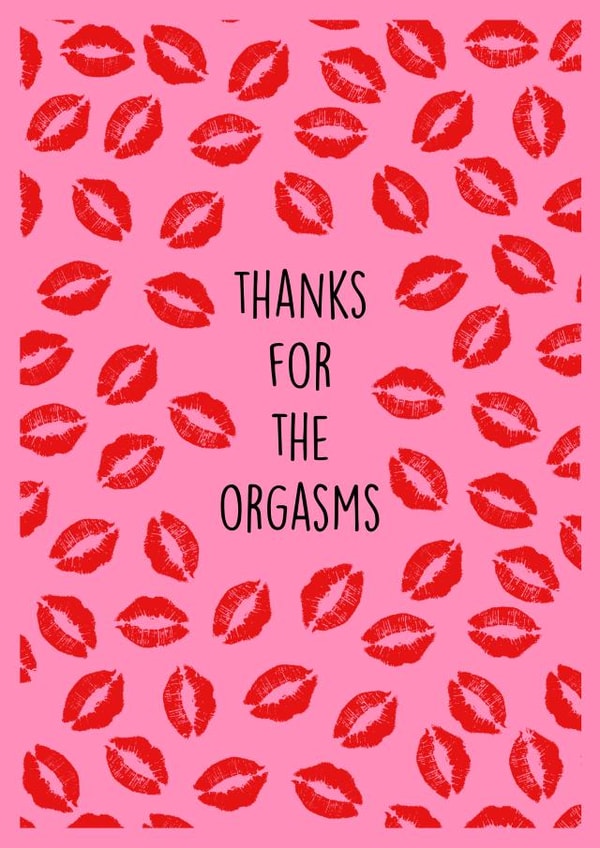 Lips Kissing Valentines Day Card 45901 created by Poppy & Mabel 