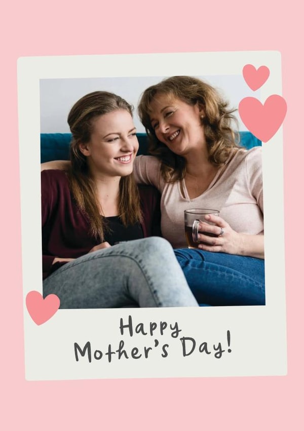 heart mum Mothers Day Personalised Photo Card 13321 created by Studio Doodles