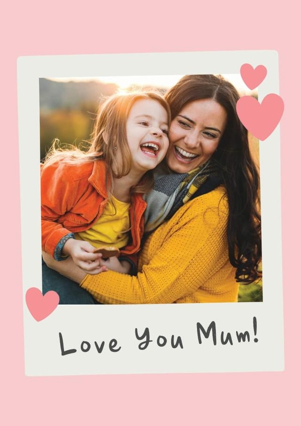 love you Mothers Day Personalised Photo Card 13322 created by Studio Doodles