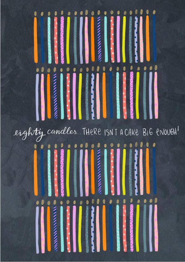 eighty eightieth Birthday Card 4338 created by Claire Lefevre