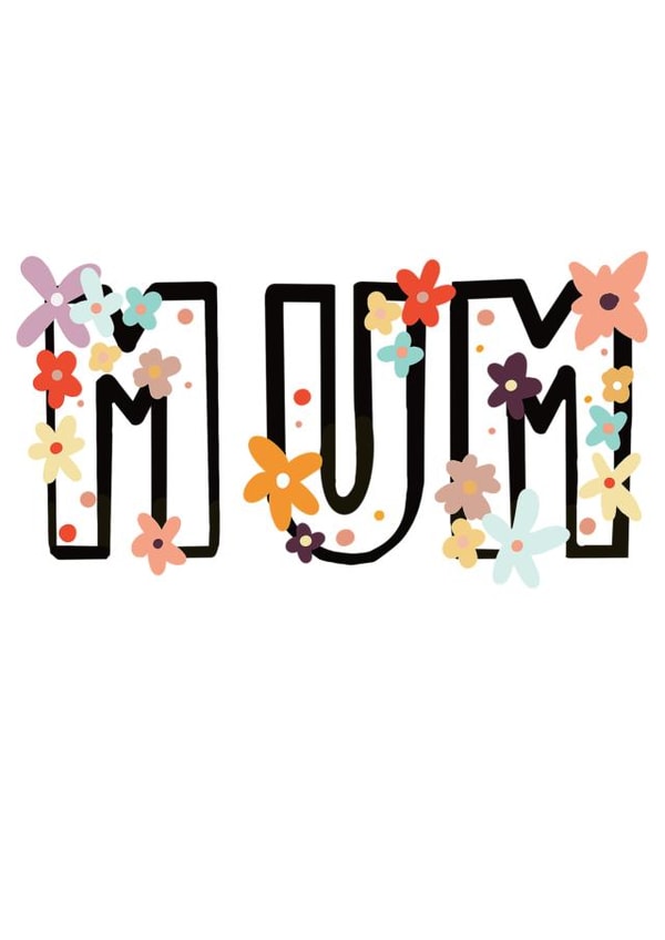 Mum Flowers Mothers Day Card 21292 created by REFcreative 