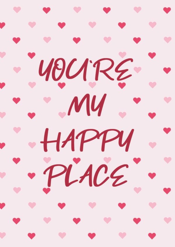 happy place Valentines Day Card 21586 created by Zooone
