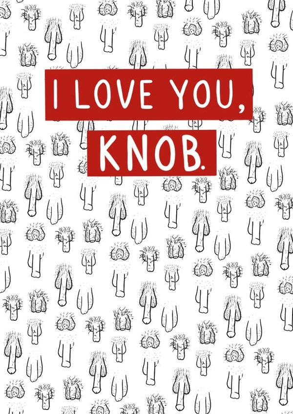 Rude Love Valentines Day Card 21588 created by Interruptedsloth