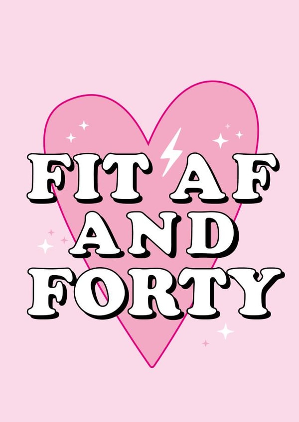 forty fortieth Birthday Card 18428 created by Lucy Rose Party