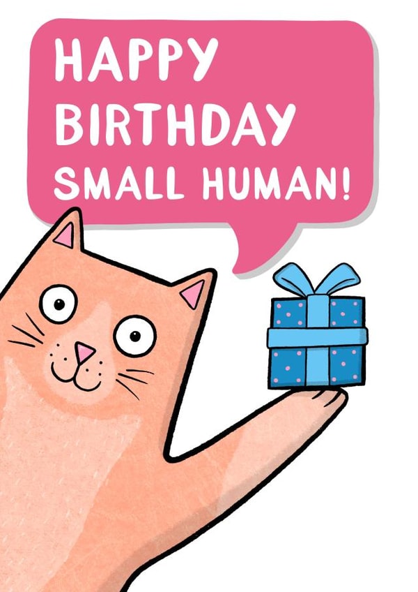Happy Birthday Small Human created by Drawn to Cats