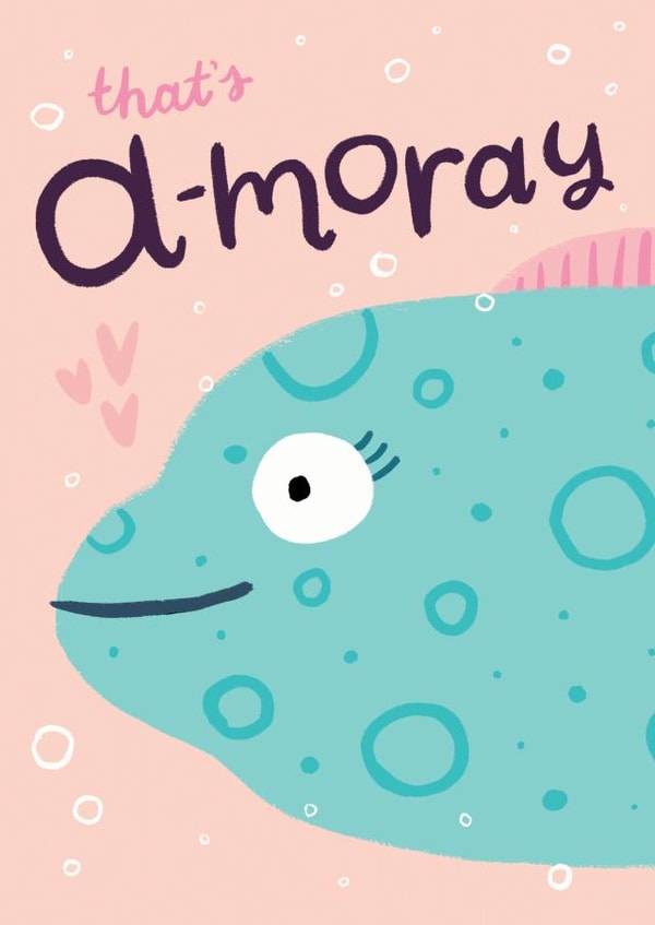 fish sea Valentines Day Card 33249 created by Lisa Greener