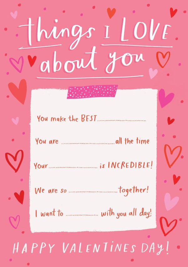 things love Valentines Day Card 19852 created by Sam Wilson