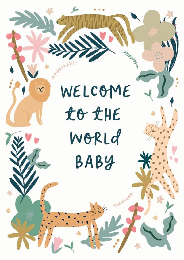 Welcome To The World New Baby Card created by Sweetlove Press