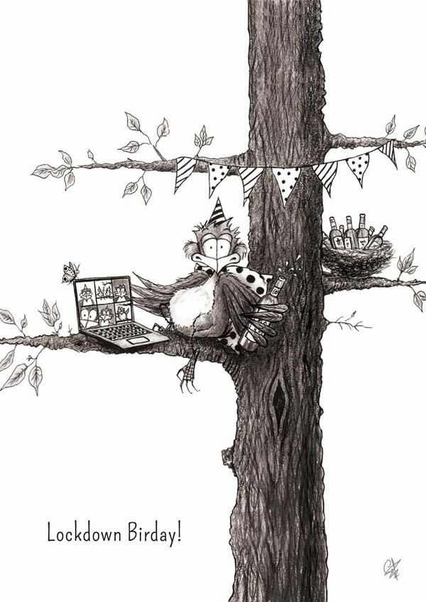 bird animal Birthday Card 23377 created by Catherine Flynn