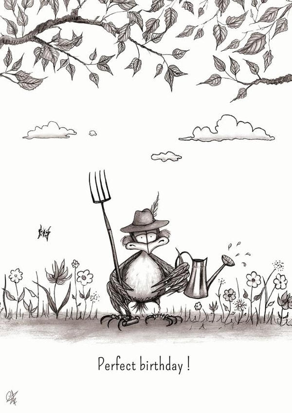 gardening perfect Birthday Card 1278 created by Catherine Flynn