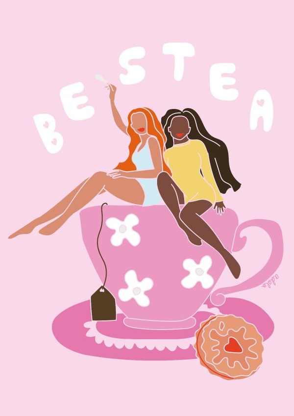 tea best Valentines Day Card 21598 created by Absolutely Adela