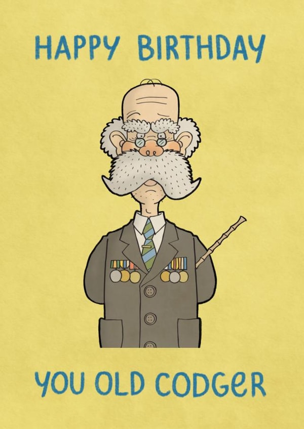 cheeky old Birthday Card 14401 created by Carl Batterbee