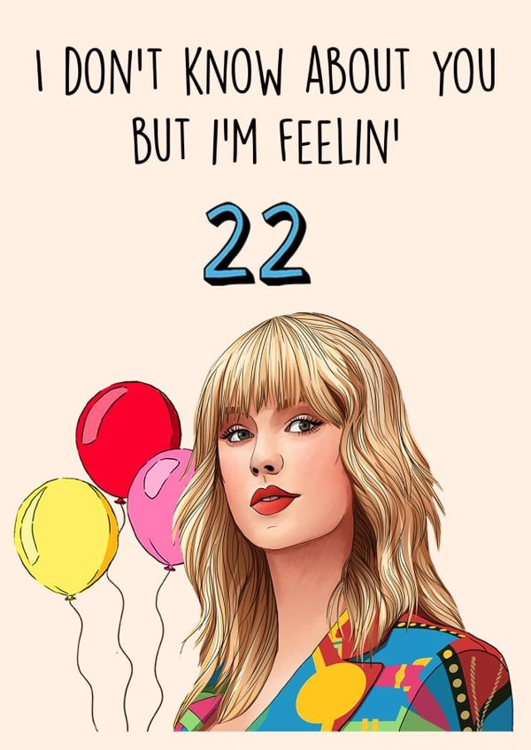 22nd 22 Birthday Card 20809 created by Poppy & Mabel 