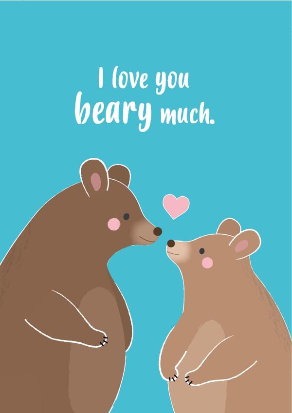 I love you beary much created by Charli Tait Creative