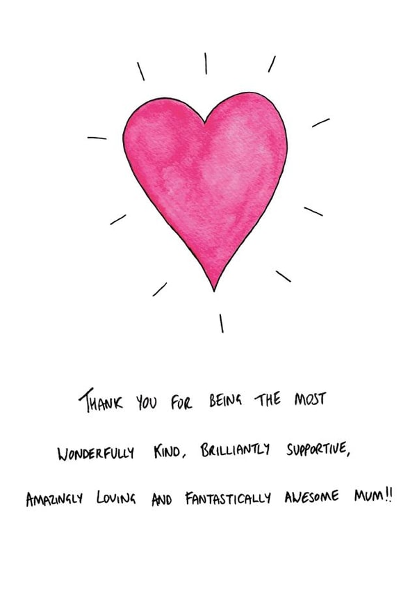 thank you wonderful Mothers Day Card 42319 created by Sally Wilkinson