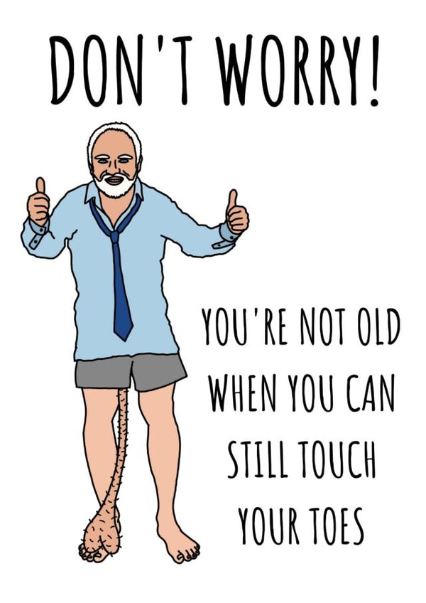 old rude Birthday Card 21070 created by Cowpat Designs