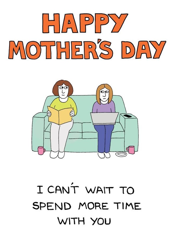 bubble family Mothers Day Card 39328 created by Happy Octopus by Rupert Fawcett