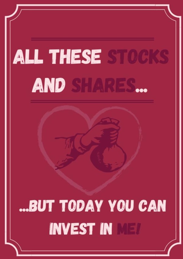 stocks shares Valentines Day Card 47275 created by ABCarte 