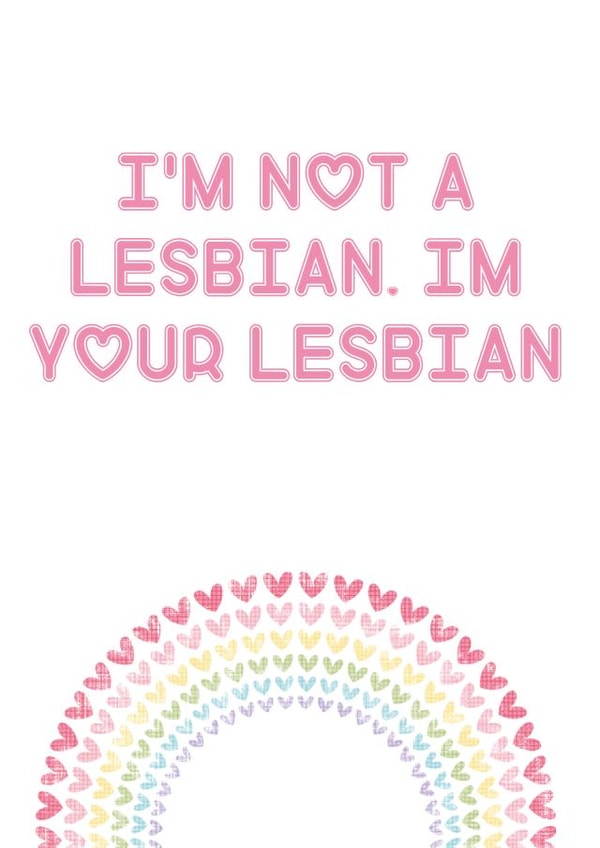 your lesbian Valentines Day Card 41470 created by Rude Cards