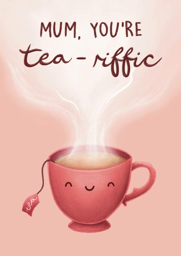 tea cuppa Mothers Day Card 21526 created by Sophie Kent Illustration