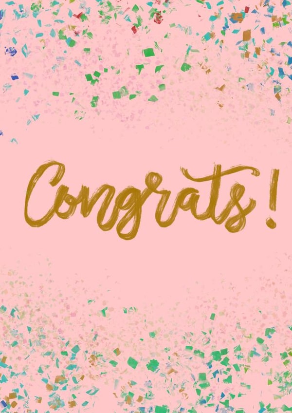 Congrats Confetti Congratulations Card 21633 created by HerculesHollow
