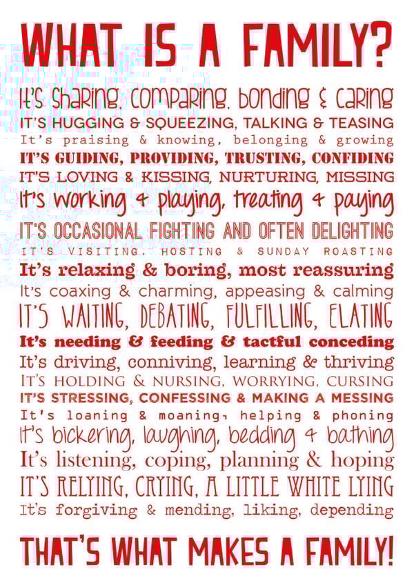 Family adoption Just because Card 8710 created by Joanna Miller