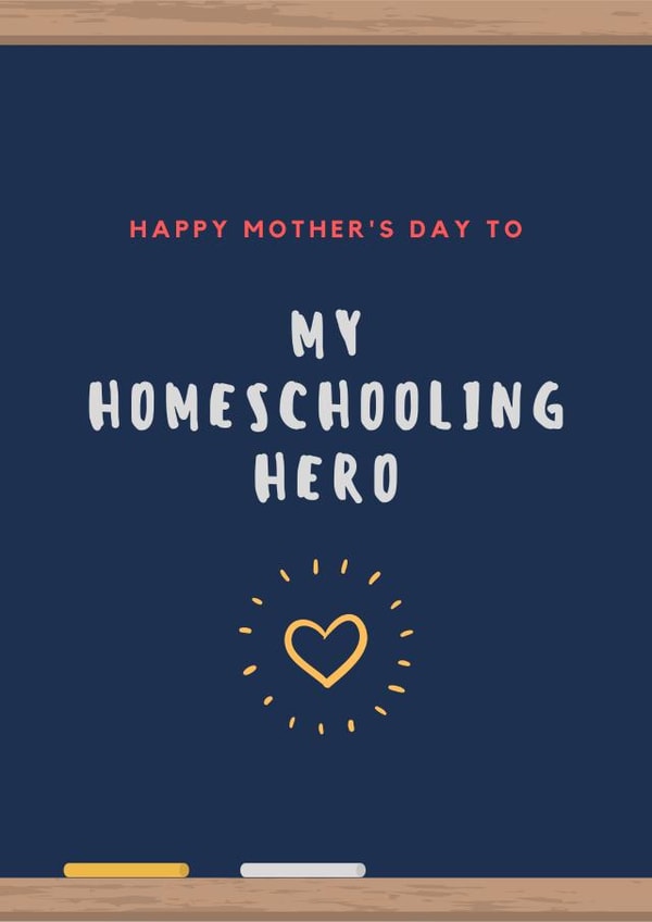 mum  homeschool Mothers Day Card 36088 created by Pique Design