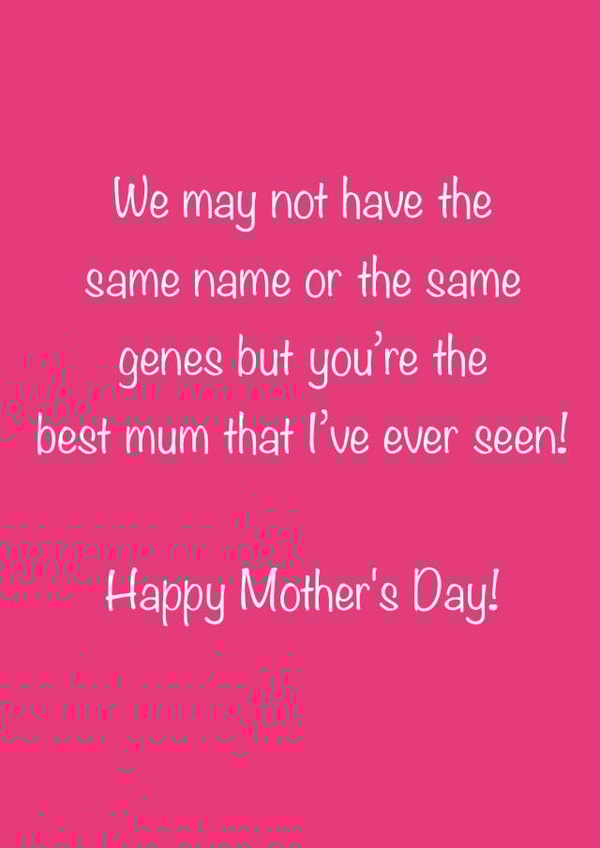 name genes Mothers Day Card 10228 created by Fee Fee
