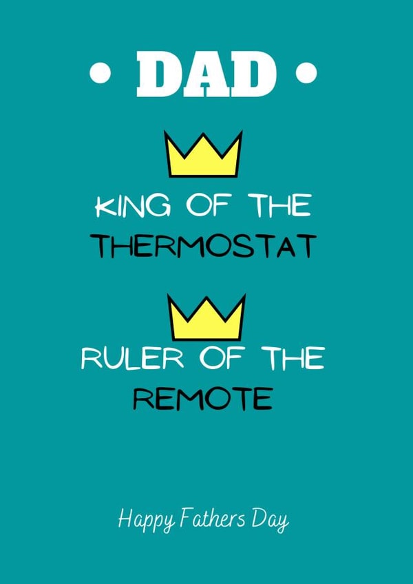 dad funny Father's Day Card 47525 created by BirdyCards