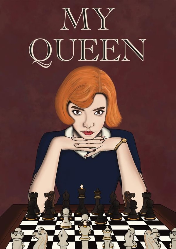 Queen Gambit Love & Friendship Card 3921 created by LosersInk