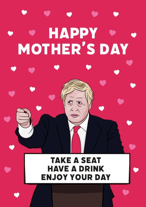 prime minister mum Mothers Day Card 41779 created by Guilty Cards
