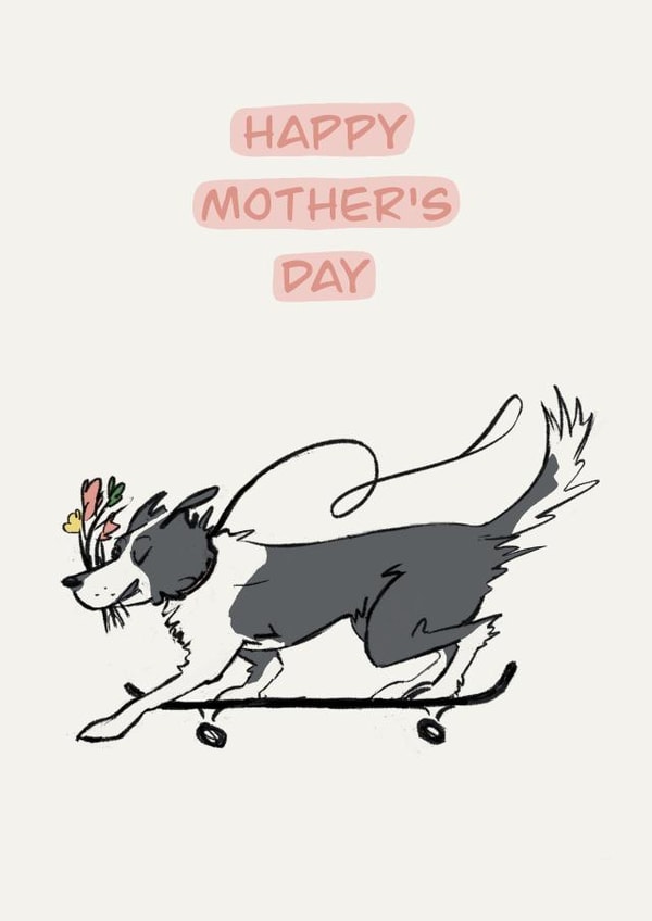 Furry friend Dog Mothers Day Card 45174 created by @lydiapimmdraws