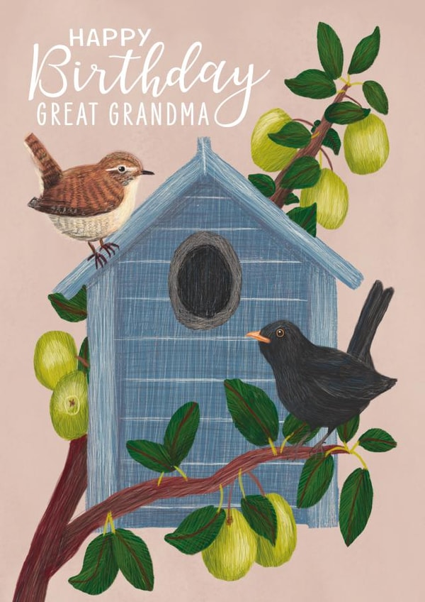 great grandma great grandmother Birthday Card 16348 created by Made by Burbs