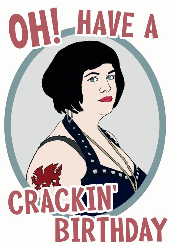 crackin nessa Birthday Card 21680 created by The Pug Cartel