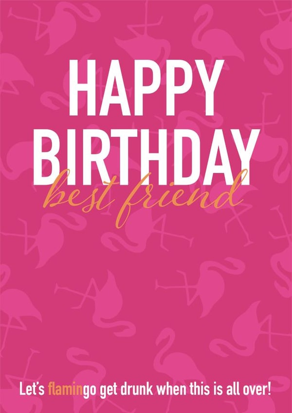 flamingo birthday Card 47194 created by Design by Cath