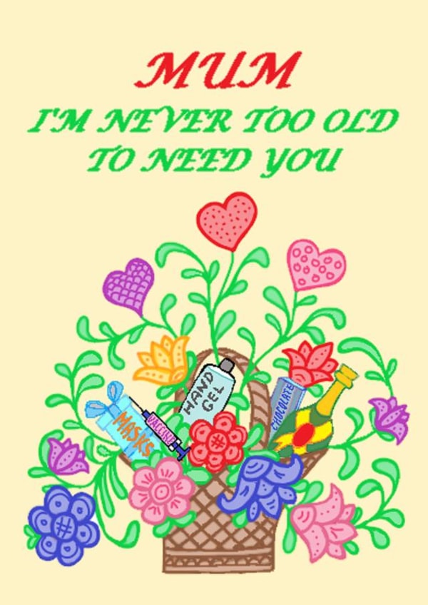 alcohol vaccine Mothers Day Card 46410 created by Kamila C.