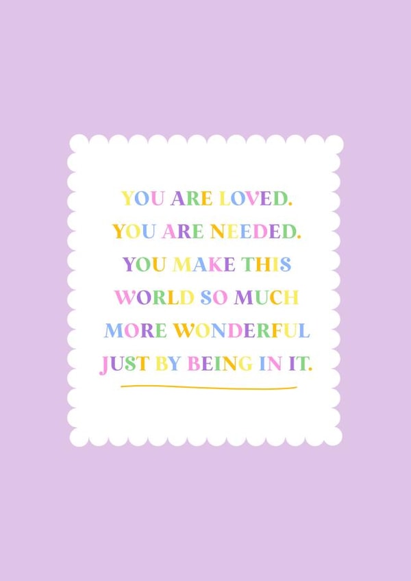 Sweet card to send a smile. created by Jessica Rachel Sharp