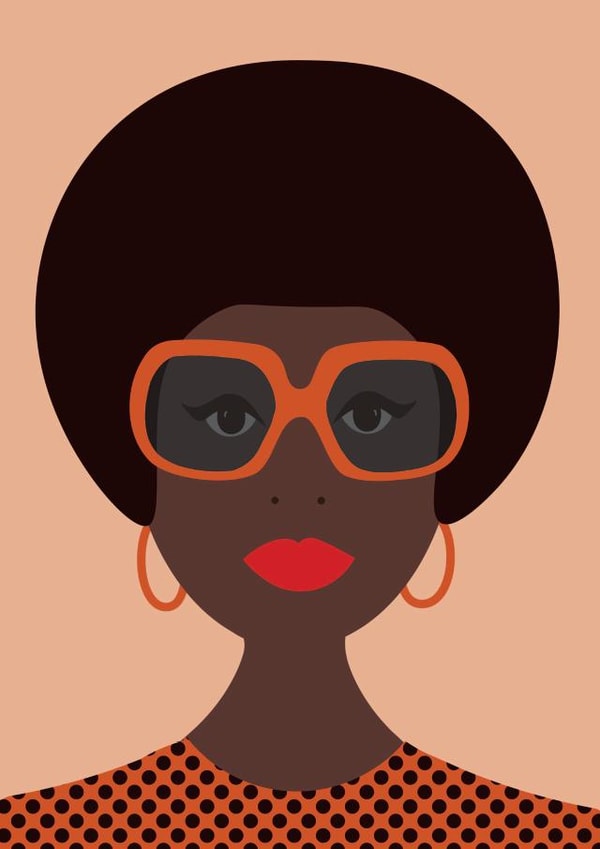 Retro/Vintage female Love & Friendship Card 26251 created by Gail Myerscough