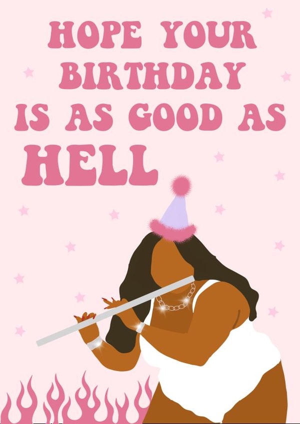 lizzo good as hell Birthday Card 19492 created by Spotlight Card Co.