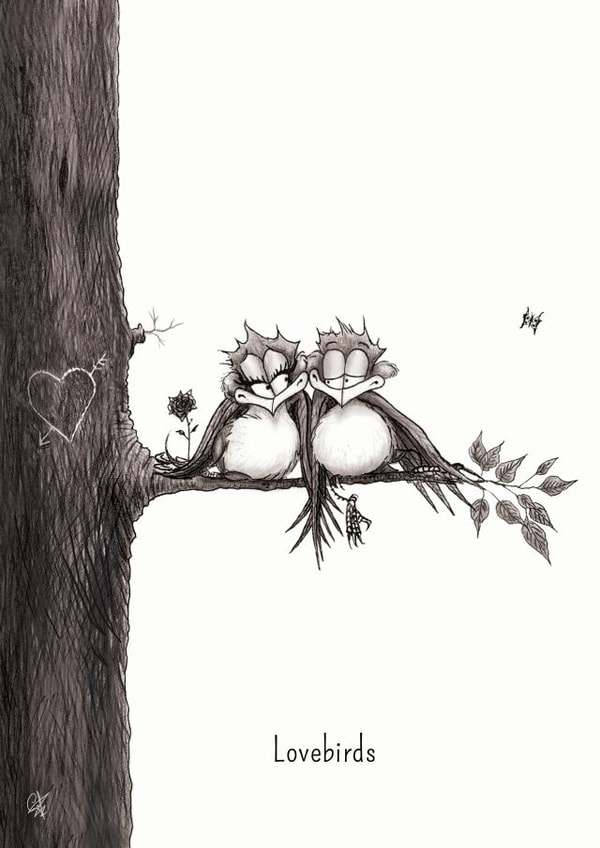 cartoon love Valentines Day Card 1288 created by Catherine Flynn