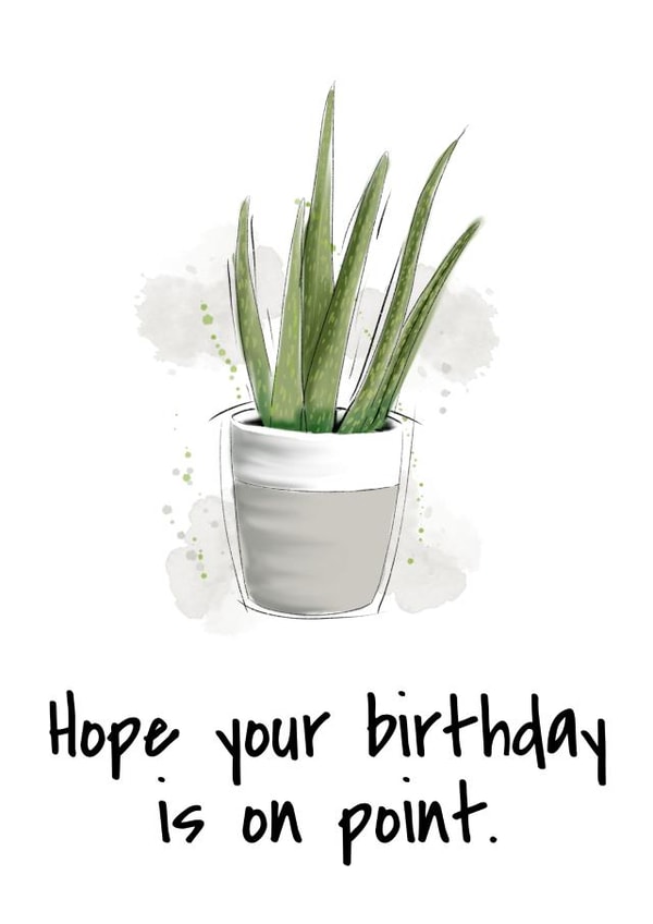 funny  cactus  Birthday Card 16273 created by The Arty Apples Limited