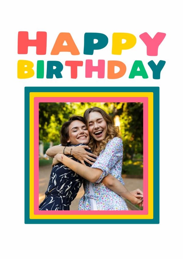 Cute Personalised Photo Card / Birthday Card created by Giddy Kipper